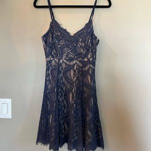Aqua Mini Navy Dress